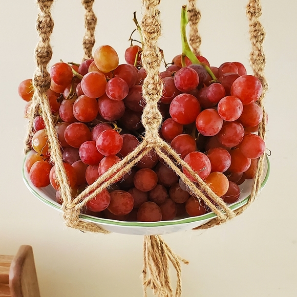 Natural Handmade Jute Plant Hanger Large - Picture 14 of 15